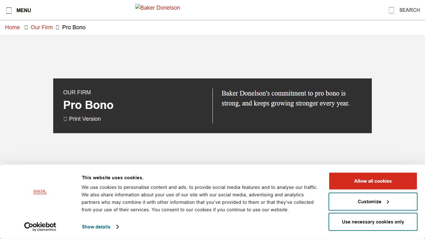 Pro Bono Baker Donelson