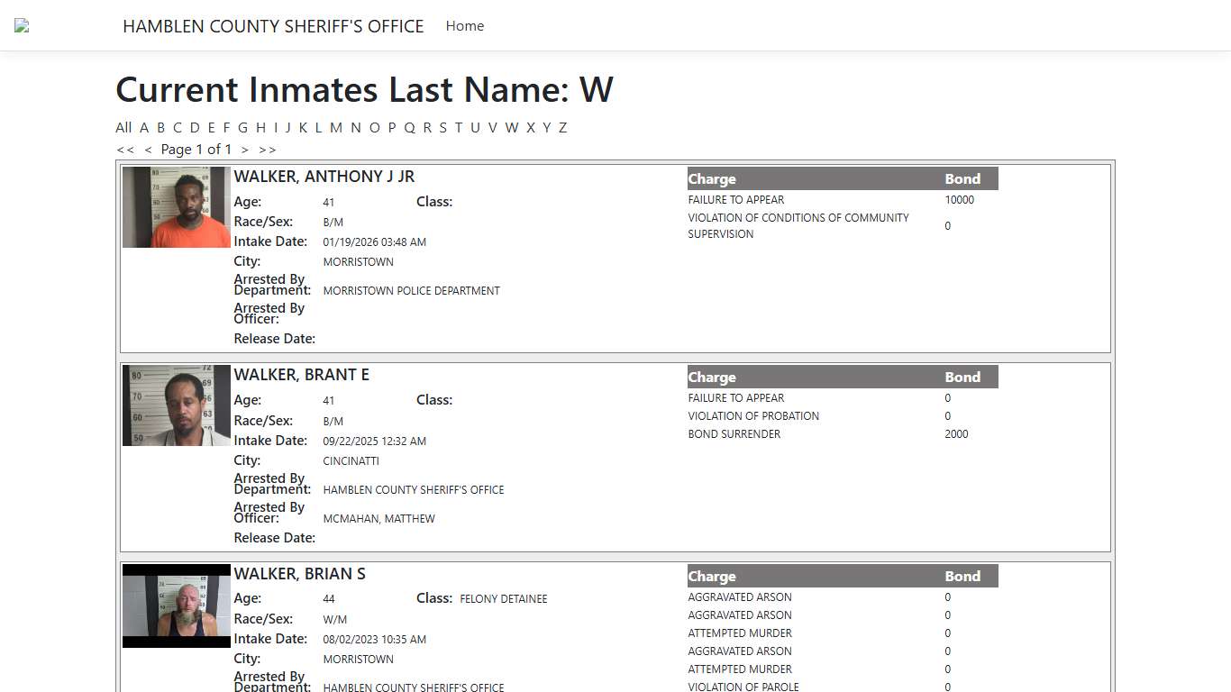 Inmates - ISOMS Portal